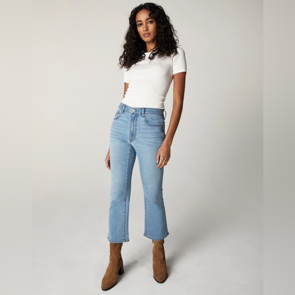 UNPUBLISHED Denim - NWT - Unpublished MARLOW Mid-Rise Cropped Demi Flare in Beverly - Size 28